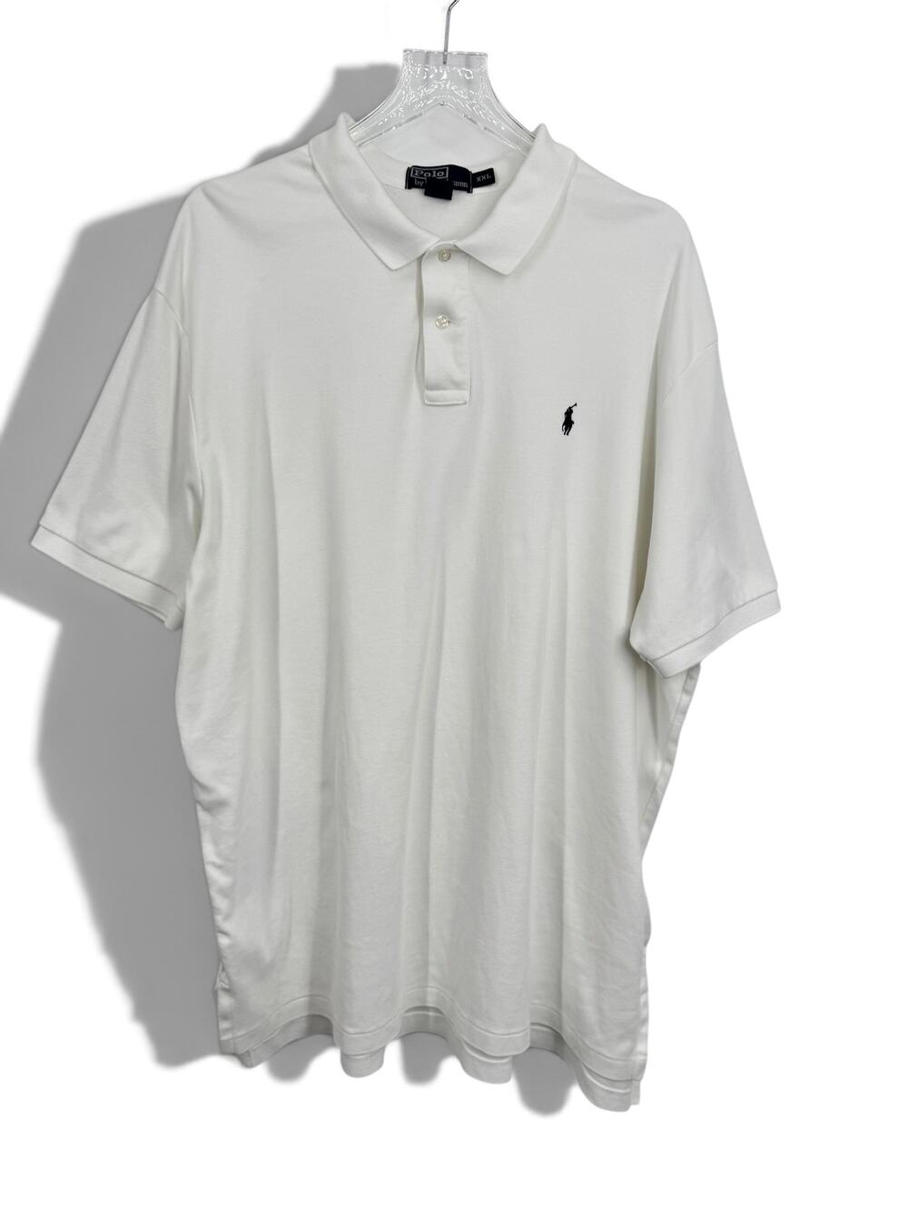 Polo Ralph Lauren shirt men's XXL polo short sleeve cotton white nautical beach